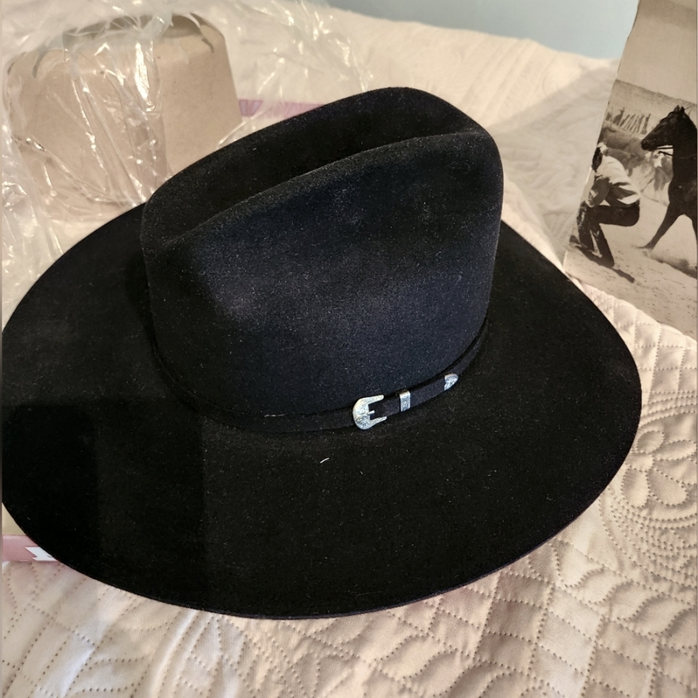 Vintage black Stetson Thunder Rolls cowboy hat
